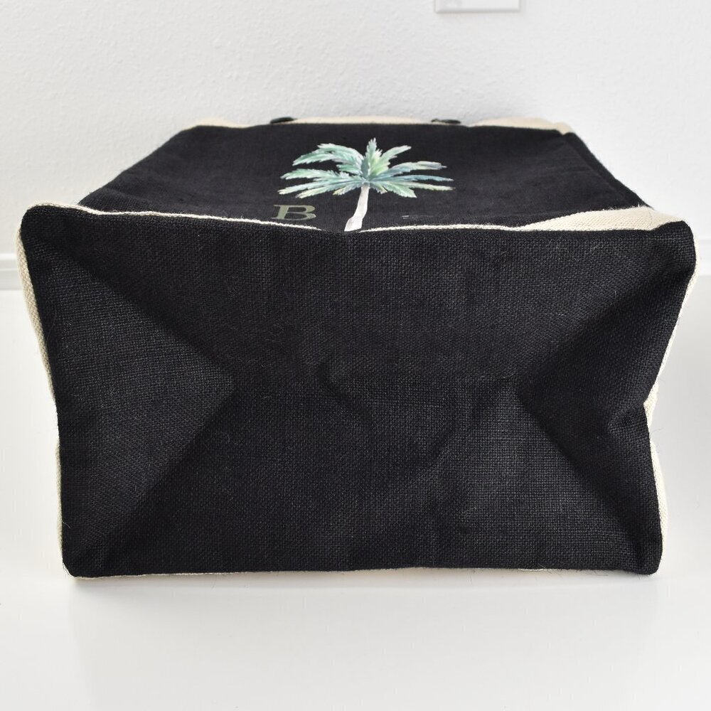 Apolis Market Bag Black Palm Tree BS Tote Bag - Picture 10 of 12